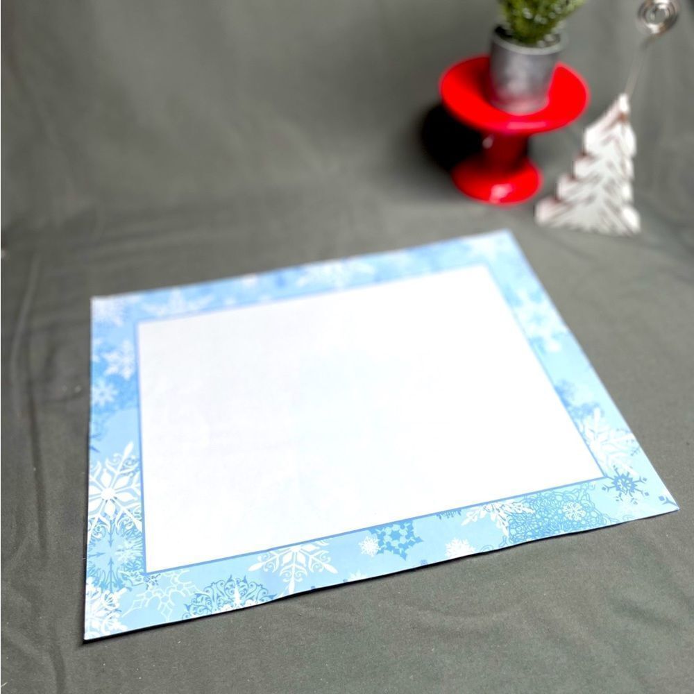 🎄❤️🎄 NEW Winter Snowflake Stationary NWOT Holiday Border 25 Pages Bundles …